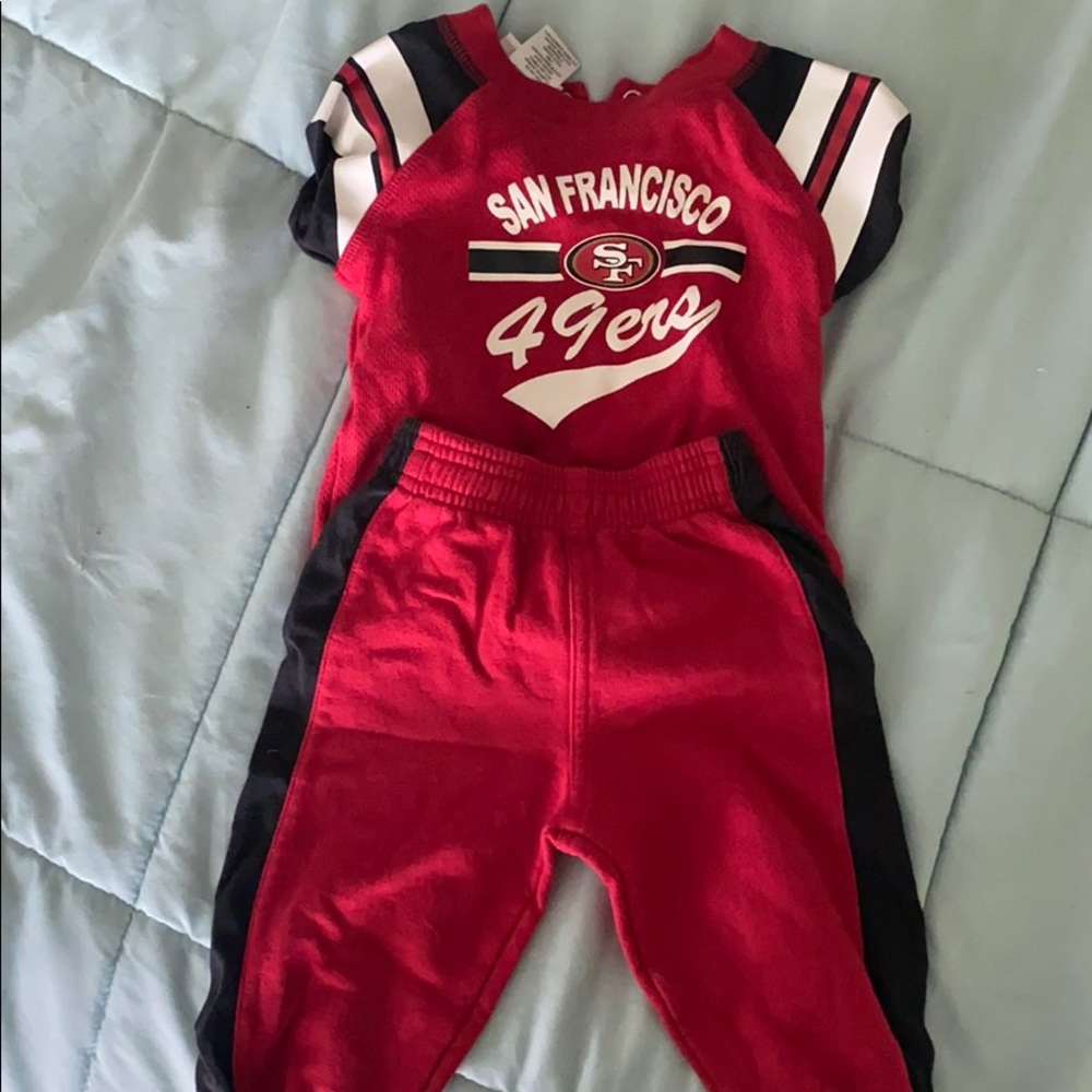 Baby San Francisco 49ers outfit size 3/6 months